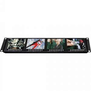 Marshall Quad 4.5" Screens Rackmountable Monitor with HDMI, 3G-SDI, and Composite Inputs - 4.5" LED - HD - 1280 x 720 - 16:9 - 4 x HDMIVGA12 V - ML-454-V2