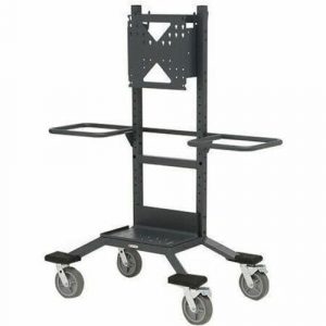 Bretford Explorer Display Cart Heavy Duty TV Cart - 200 lb Capacity - 4 Casters - Steel - 48" Width x 30" Depth x 73" Height - Steel - ETCM-SB