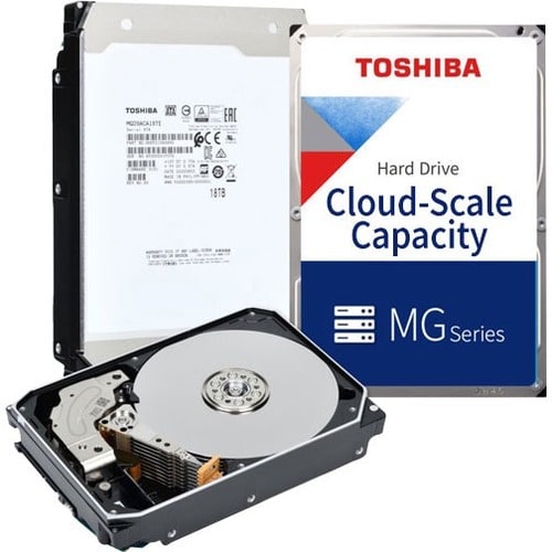 Toshiba MG MG10ACA20TE 20 TB Hard Drive - 3.5" Internal - SATA (SATA/600) - Server, Storage System Device Supported - 7200rpm - 550 TB TBW - 512e Format - MG10ACA20TE - Image 2