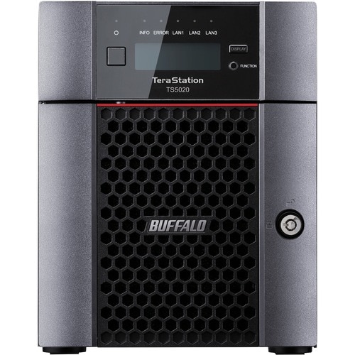 BUFFALO TeraStation 5420 4-Bay 8TB (2x4TB) Business Desktop NAS Storage Hard Drives Included - Alpine Quad-core (4 Core) 2 GHz - 4 x HDD Supported - 2 x - TS5420DN0802 - Image 2