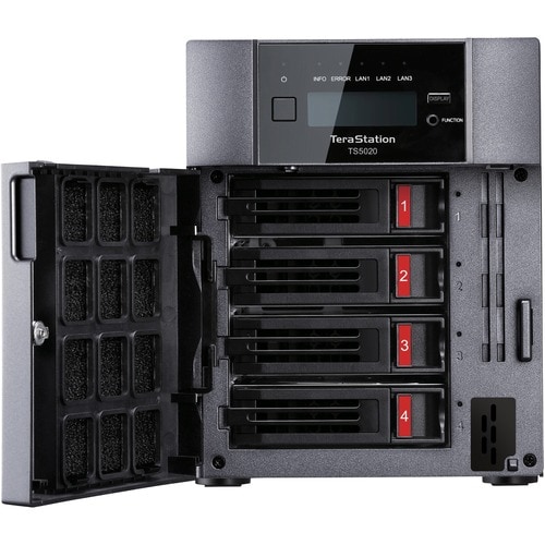 BUFFALO TeraStation 5420 4-Bay 8TB (2x4TB) Business Desktop NAS Storage Hard Drives Included - Alpine Quad-core (4 Core) 2 GHz - 4 x HDD Supported - 2 x - TS5420DN0802 - Image 6