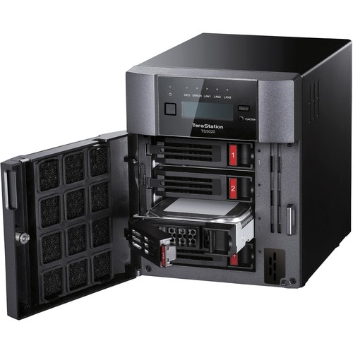 BUFFALO TeraStation 5420 4-Bay 16TB (2x8TB) Business Desktop NAS Storage Hard Drives Included - Alpine Quad-core (4 Core) 2 GHz - 4 x HDD Supported - 2 x - TS5420DN1602 - Image 7