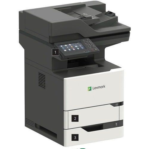 Lexmark MX722adhe Laser Multifunction Printer – Monochrome – Copier/Fax/Printer/Scanner – 70 ppm Mono Print – 1200 x 1200 dpi Print – Automatic Duplex Print – Up to 350000 - 25B3495 - Image 2