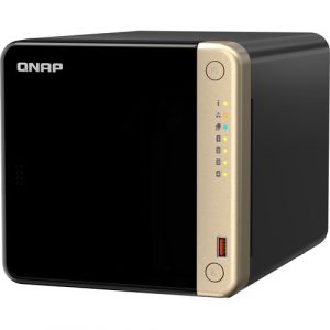 QNAP Turbo NAS TS-464-8G SAN/NAS Storage System - 1 Celeron N5095 Quad-core (4 Core) - 4 x HDD Supported - 0 x HDD Installed - 4 x SSD - TS-464-8G-US