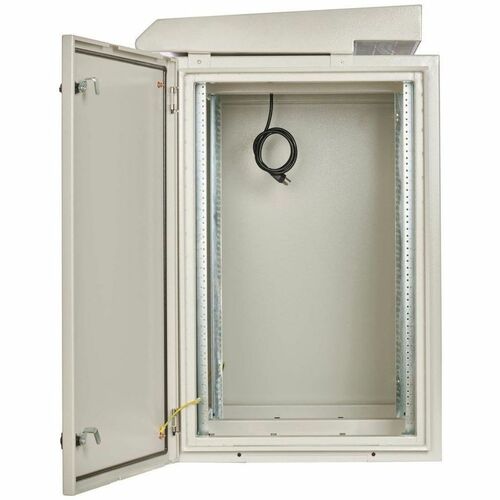 Eaton Tripp Lite Series SmartRack Industrial Enclosure - NEMA 3R, Wall Mount, Heavy-Duty Metal, Locking, Fan With Thermal Switch, 32.5 in. Depth, 18U, Gray - For Computer, DVR, - SRN3RG18UHD - Image 3