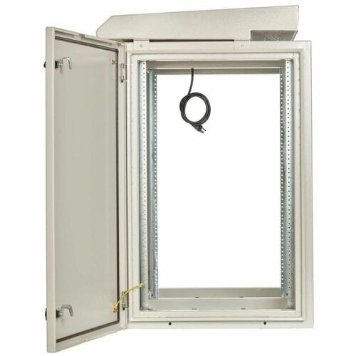 Eaton Tripp Lite Series SmartRack Industrial Enclosure - NEMA 3R, Wall Mount, Heavy-Duty Metal, Locking, Fan With Thermal Switch, 32.5 in. Depth, 18U, Gray - For Computer, DVR, - SRN3RG18UHD - Image 5