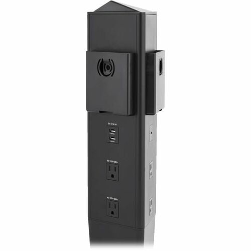 Eaton Tripp Lite Series Safe-IT 5-Port Mobile Power Tower and USB Charging Station - USB-C 60W, 4x USB-A, 6x 5-15R, Wireless Charging, 1000 Joules, 10 ft. Cord, Antimicrobial - TLM610CPAM - Image 9