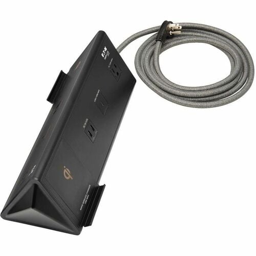 Eaton Tripp Lite Series Safe-IT 6-Port USB Charging Station - 2x USB-C 60W, 4x USB-A, 2x 5-15R, Wireless Charging, 1000 Joules, 10 ft. Cord, Antimicrobial Protection - 2 - TLM210CAM - Image 4