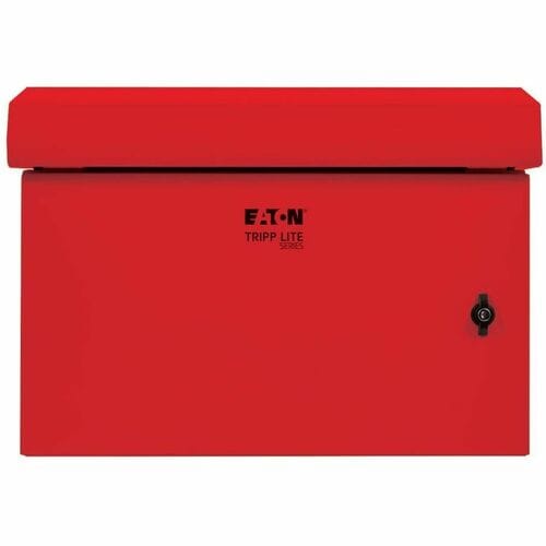 Eaton Tripp Lite Series SmartRack Industrial Enclosure - NEMA 3R, Wall Mount, Metal, Locking, Fan With Thermal Switch, 16.5 in. Depth, 6U, Red - For Computer, DVR, Switch, - SRN3RR6U - Image 5