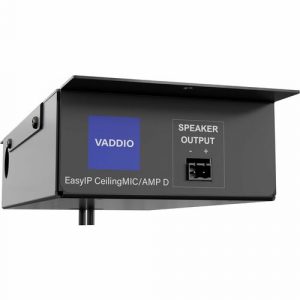 Vaddio EasyIP CeilingMIC/AMP D Conference Microphone - White - 3 ft - Uni-directional, Cardioid - Ceiling Mount - RJ-45 999-86810-000