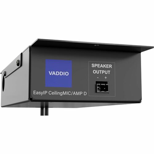 Vaddio EasyIP CeilingMIC/AMP D Conference Microphone - White - 3 ft - Uni-directional, Cardioid - Ceiling Mount - RJ-45 999-86810-000