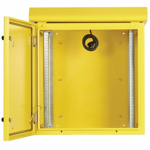 Eaton Tripp Lite Series SmartRack Industrial Enclosure - NEMA 3R, Wall Mount, Metal, Locking, Fan With Thermal Switch, 23 in. Depth, 12U, Yellow - For Computer, DVR, LAN - SRN3RY12U - Image 6
