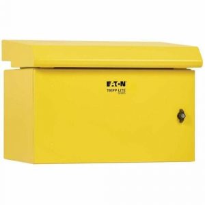 Eaton Tripp Lite Series SmartRack Industrial Enclosure - NEMA 3R, Wall Mount, Metal, Locking, Fan With Thermal Switch, 16.5 in. Depth, 6U, Yellow - For Computer, DVR, LAN - SRN3RY6U