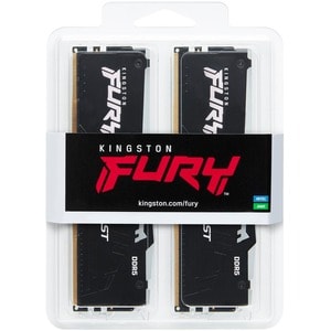 Kingston 64GB 6000MT/S DDR5 CL36 DIMM KIT OF 2 FURY BEAST RGB EXPO KF560C36BBEAK2-64