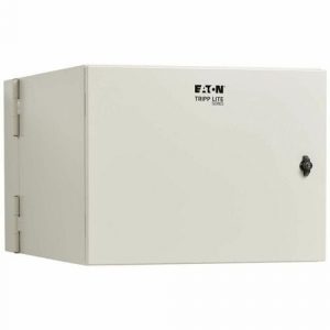 Eaton Tripp Lite Series SmartRack Industrial Enclosure with Lock - NEMA 4, Wall Mount, Metal Construction, Hinged Back, 32 in. Depth, 9U, Gray - For DVR, Switch, PDU, - SRN4G9USDP