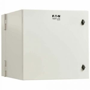 Eaton Tripp Lite Series SmartRack Industrial Enclosure with Lock - NEMA 4, Wall Mount, Metal Construction, Hinged Back, 28 in. Depth, 12U, Gray - For DVR, Switch, PDU, - SRN4G12US