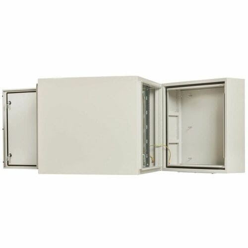 Eaton Tripp Lite Series SmartRack Industrial Enclosure with Lock - NEMA 4, Wall Mount, Metal Construction, Hinged Back, 32 in. Depth, 12U, Gray - For DVR, Switch, PDU, - SRN4G12USDP - Image 11