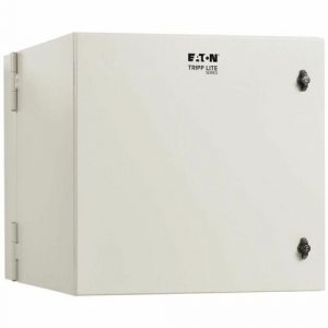 Eaton Tripp Lite Series SmartRack Industrial Enclosure with Lock - NEMA 4, Wall Mount, Metal Construction, Hinged Back, 32 in. Depth, 12U, Gray - For DVR, Switch, PDU, - SRN4G12USDP