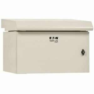 Eaton Tripp Lite Series SmartRack Industrial Enclosure - NEMA 3R, Wall Mount, Metal, Locking, Hinged Back, Fan With Thermal Switch, 28 in. Depth, 9U, Gray - For DVR, - SRN3RG9US