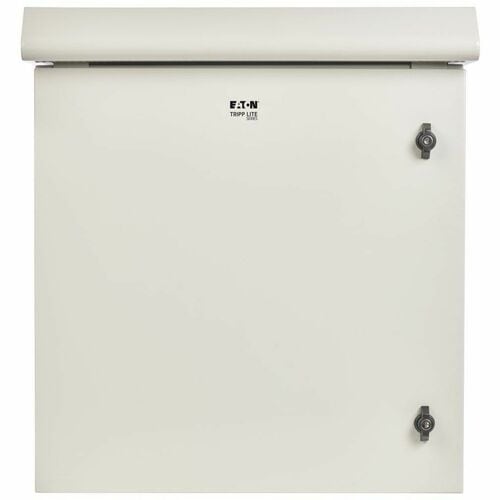 Eaton Tripp Lite Series SmartRack Industrial Enclosure - NEMA 3R, Wall Mount, Metal, Locking, Hinged Back, Fan With Thermal Switch, 28 in. Depth, 12U, Gray - For DVR, - SRN3RG12US - Image 5