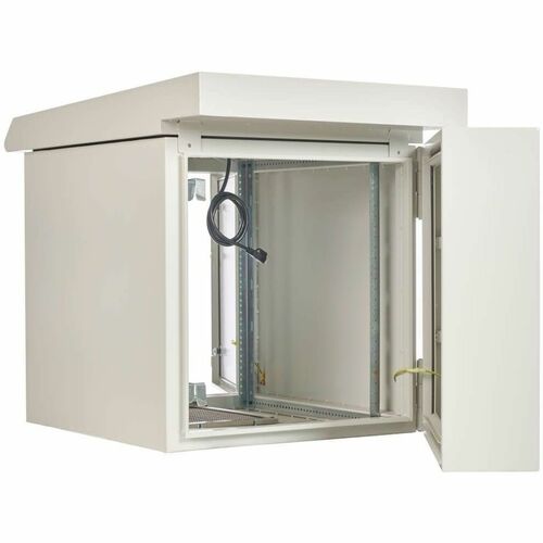 Eaton Tripp Lite Series SmartRack Industrial Enclosure - NEMA 3R, Wall Mount, Metal, Locking, Hinged Back, Fan With Thermal Switch, 28 in. Depth, 12U, Gray - For DVR, - SRN3RG12US - Image 9