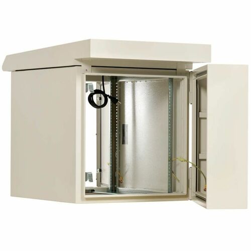 Eaton Tripp Lite Series SmartRack Industrial Enclosure - NEMA 3R, Wall Mount, Metal, Locking, Hinged Back, Fan With Thermal Switch, 32 in. Depth, 12U, Gray - For DVR, - SRN3RG12USDP - Image 9