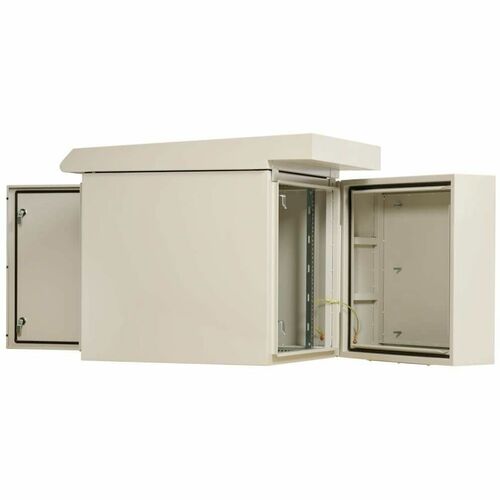 Eaton Tripp Lite Series SmartRack Industrial Enclosure - NEMA 3R, Wall Mount, Metal, Locking, Hinged Back, Fan With Thermal Switch, 32 in. Depth, 12U, Gray - For DVR, - SRN3RG12USDP - Image 10
