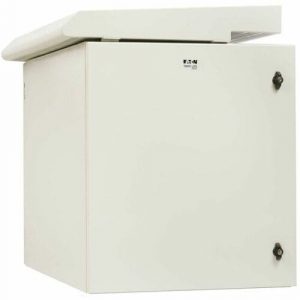 Eaton Tripp Lite Series SmartRack Industrial Enclosure - NEMA 3R, Wall Mount, Heavy-Duty Metal, Locking, Fan With Thermal Switch, 32.5 in. Depth, 12U, Gray - For DVR, Switch, - SRN3RG12UHD