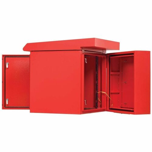 Eaton Tripp Lite Series SmartRack Industrial Enclosure - NEMA 3R, Wall Mount, Metal, Locking, Hinged Back, Fan With Thermal Switch, 28 in. Depth, 12U, Red - For Computer, - SRN3RR12US - Image 11