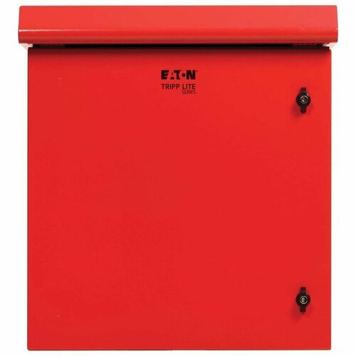 Eaton Tripp Lite Series SmartRack Industrial Enclosure - NEMA 3R, Wall Mount, Metal, Locking, Hinged Back, Fan With Thermal Switch, 28 in. Depth, 12U, Red - For Computer, - SRN3RR12US - Image 5