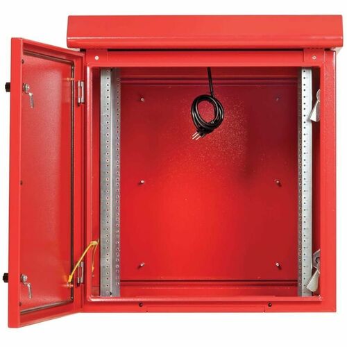 Eaton Tripp Lite Series SmartRack Industrial Enclosure - NEMA 3R, Wall Mount, Metal, Locking, Hinged Back, Fan With Thermal Switch, 28 in. Depth, 12U, Red - For Computer, - SRN3RR12US - Image 7