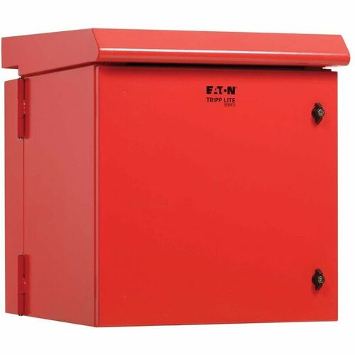 Eaton Tripp Lite Series SmartRack Industrial Enclosure - NEMA 3R, Wall Mount, Metal, Locking, Hinged Back, Fan With Thermal Switch, 28 in. Depth, 12U, Red - For Computer, - SRN3RR12US
