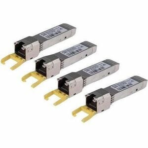 HPE Ingram Micro Sourcing MSA 1Gb RJ-45 iSCSI SFP+ 4-Pack Transceiver - For Data Networking - 1 x RJ-45 1000Base-T iSCSI LAN - Twisted PairGigabit Ethernet - 1000Base-T - C8S75B