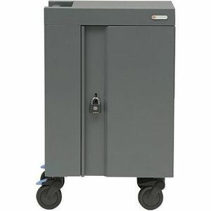 Bretford Element Cart 20 - 4 Casters - 5" Caster Size - 24" Width x 21" Depth x 37.50" Height - Cool Gray - For 20.0 Devices ELMTC20PAC-CG - ELMTC20PAC-CG