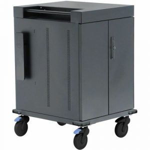 Bretford Element Cart 30 - 4 Casters - 5" Caster Size - 23.70" Width x 27.60" Depth x 38" Height - Cool Gray - For 30.0 Devices ELMTC30PAC-CG