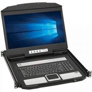 Eaton Tripp Lite Series 1U Rack-Mount Short-Depth HDMI KVM Console with 18.5 in. LCD, TAA - 1 Computer(s) - 18.5? LCD - Full HD - 1920 x 1080 - B021-SWHD-K
