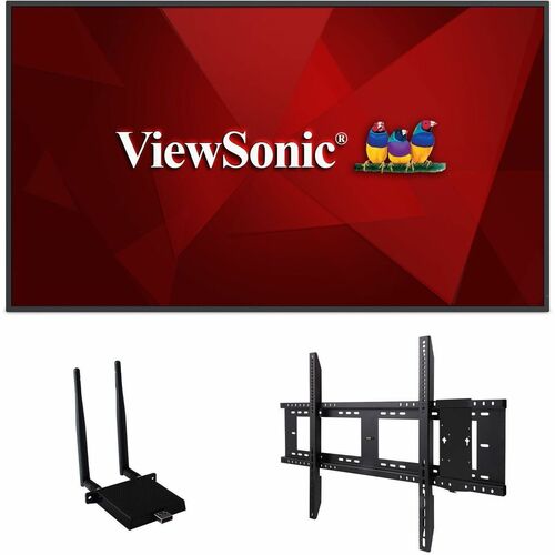 ViewSonic Commercial Display CDE4330-E1 - 4K, Integrated Software, WiFi Adapter and Fixed Wall Mount - 450 cd/m2 - 43" - Commercial Display CDE4330-E1 - 4K, Integrated Software, WiFi - CDE4330-E1