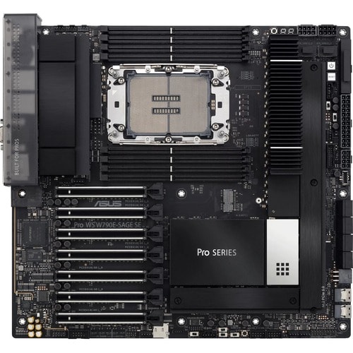 Asus PRO WS W790E-SAGE SE Desktop Motherboard - Intel W790 Chipset - Socket LGA-4677 - Xeon Processor Supported - 2 TB DDR5 SDRAM Maximum RAM - PRO WS W790E-SAGE SE - Image 3