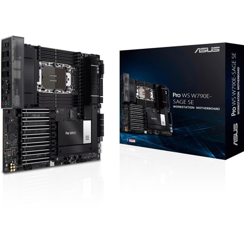 Asus PRO WS W790E-SAGE SE Desktop Motherboard - Intel W790 Chipset - Socket LGA-4677 - Xeon Processor Supported - 2 TB DDR5 SDRAM Maximum RAM - PRO WS W790E-SAGE SE - Image 4