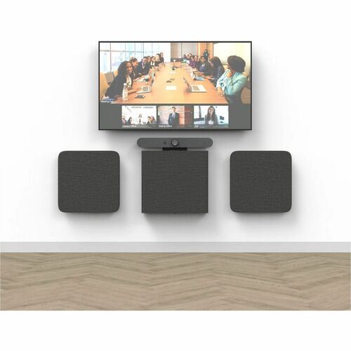 Heckler Design Ada Panels Set For Video Meeting Kit - Black, Gray - Stainless Steel, Urethane, Polyester Fabric H806-BG - H806-BG - Image 4