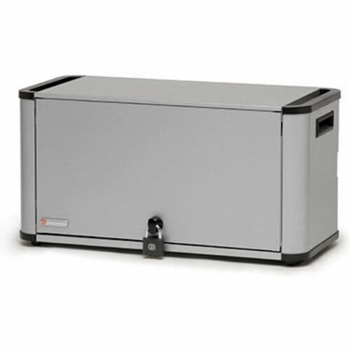 Bretford PureCharge Pro Station - Up to 13" Screen Support - 10 Devices Supported - 15" Height x 17.20" Width x 15.70" Depth - Steel - Platinum - - PCPDS10C-PM - Image 2