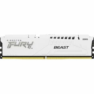 Kingston 64GB 5200MT/S DDR5 CL40 DIMM KIT OF 2 FURY BEAST WHITE XMP KF552C40BWK2-64
