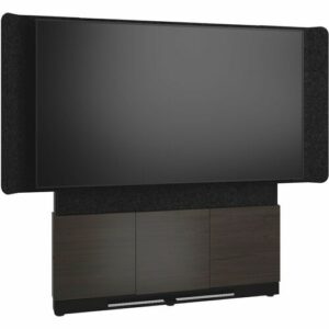 Middle Atlantic Forum Floor/Wall Mount for Display Screen, A/V Equipment, Video Conferencing System, Microphone, Controller - Charcoal Gray, Black, Asian Night, Satin Black Powder Coat - TAA Compliant - 00WD052