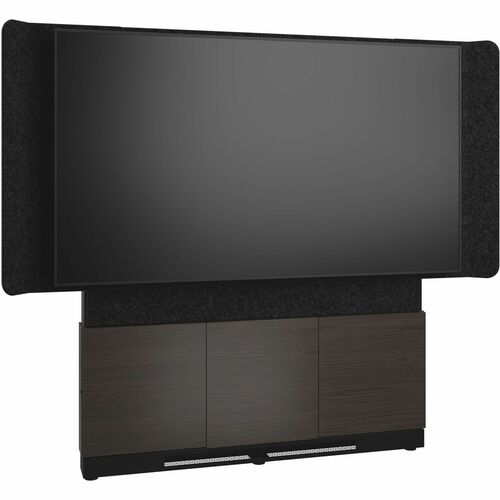 Middle Atlantic Forum Floor/Wall Mount for Display Screen, A/V Equipment, Video Conferencing System, Microphone, Controller - Charcoal Gray, Black, Asian Night, Satin Black Powder Coat - TAA Compliant - 00WD052