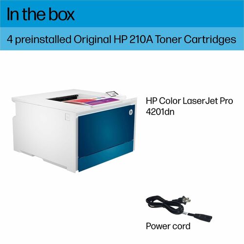 HP LaserJet Pro 4200 4201dn Desktop Wired Laser Printer - Color - 40 ppm Mono / 40 ppm Color - Automatic Duplex Print - 300 Sheets Input - - 4RA85F#BGJ - Image 17
