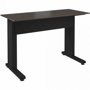 Middle Atlantic Forum Conference Table - Asian Night Rectangle Top - Black, Charcoal Gray, Powder Coated, Satin Black Base - 2 Seating Capacity - 325 lb Capacity x - FM-TRE-0602738-A3B