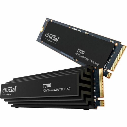 Crucial T700 2 TB Solid State Drive - M.2 2280 Internal - PCI Express NVMe (PCI Express NVMe 5.0 x4) - 1200 TB TBW - 12400 MB/s Maximum - CT2000T700SSD5 - Image 2
