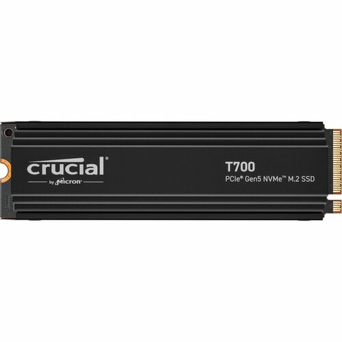 Crucial T700 2 TB Solid State Drive - M.2 2280 Internal - PCI Express NVMe (PCI Express NVMe 5.0 x4) - 1200 TB TBW - 12400 MB/s Maximum - CT2000T700SSD5
