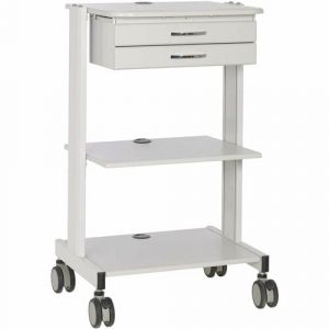 Eaton Tripp Lite Series Mobile Workstation with 2x Adjustable Shelves, 2x Metal Drawers, Locking Casters, TAA - 2 Shelf - 2 Drawer - 44.09 lb Capacity - 4 - WWSS2DWSTAA