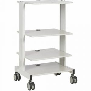 Eaton Tripp Lite Series Mobile Workstation with Adjustable Shelves, Locking Casters, TAA - 4 Shelf - 44.09 lb Capacity - 4 Casters - 4" Caster Size - Steel, - WWSSRSTAA